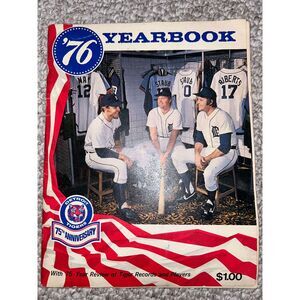 1976 Detroit Tigers Yearbook Mark Fidrych Rookie 75th